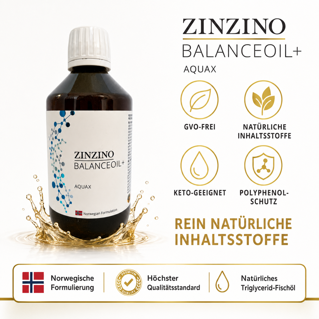 ZinZino BalanceOil+ Fischöl with Omega-3 2478 mg, Omega-9, Vitamin D3 100ml / 300ml