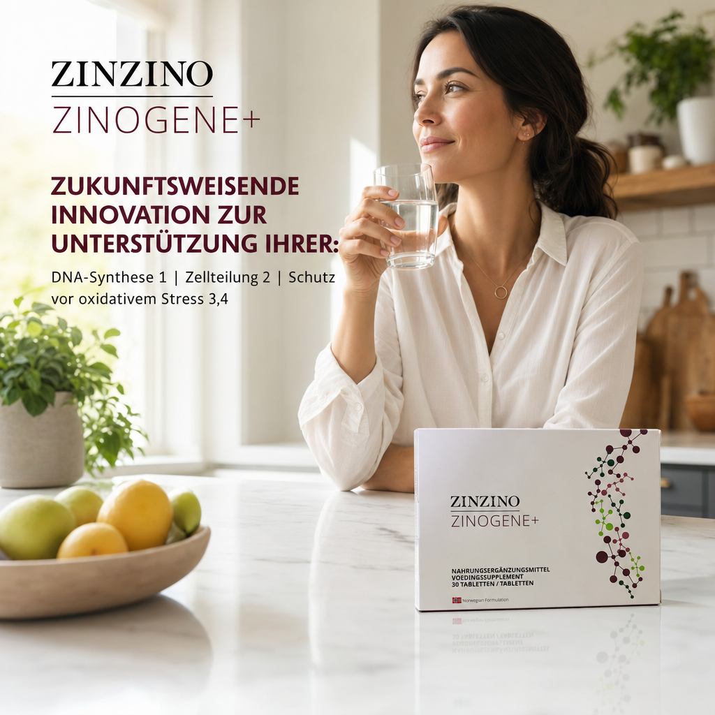 ZinZino ZinoGene+ DNA &amp; Zellschutz – Fucoidan, Vitamin C &amp; Zink Tabletten