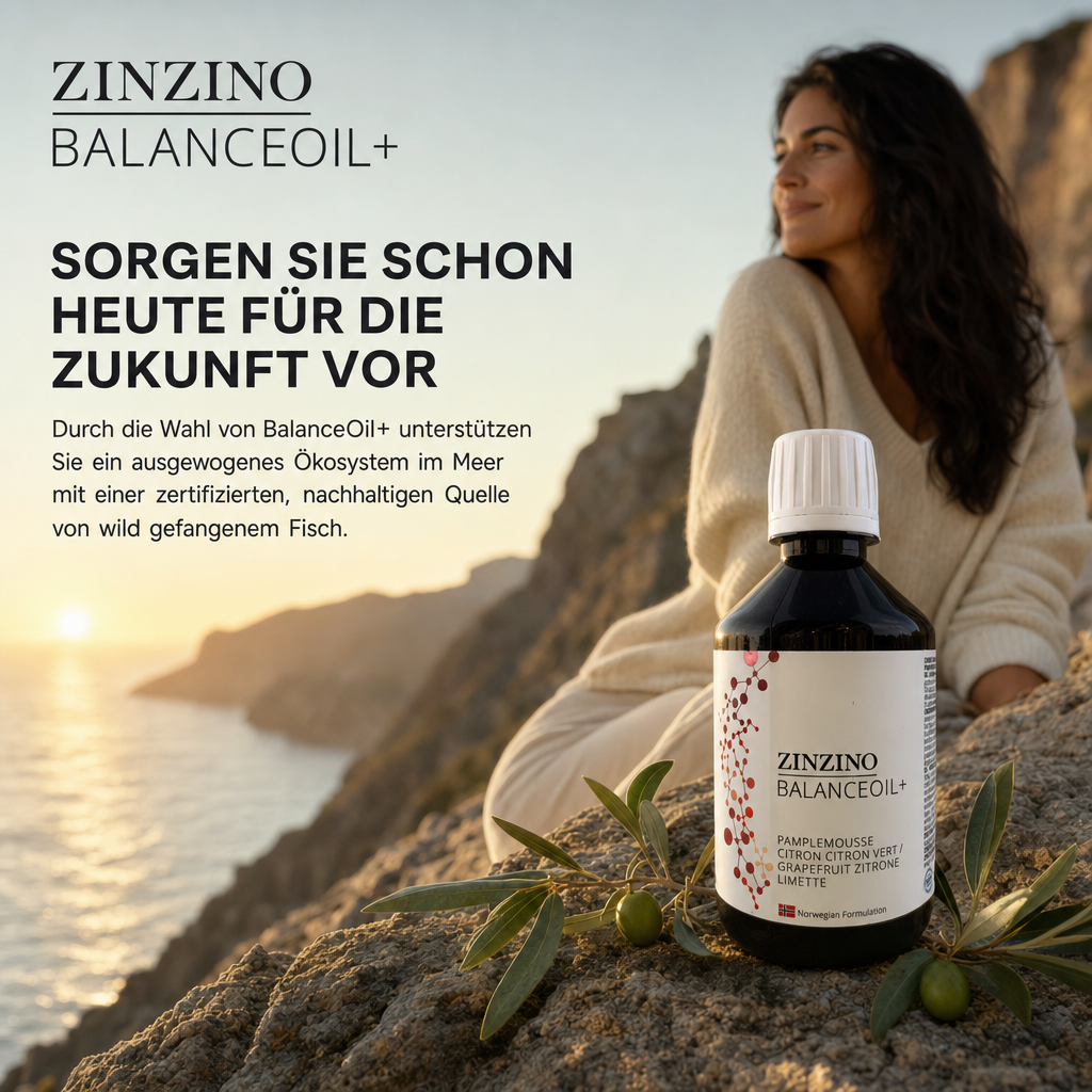 ZinZino BalanceOil+ Fischöl with Omega-3 2478 mg, Omega-9, Vitamin D3 100ml / 300ml