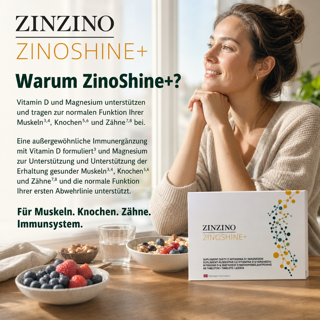 ZinZino ZinoShine+ Vitamin D3 & Magnesium Komplex