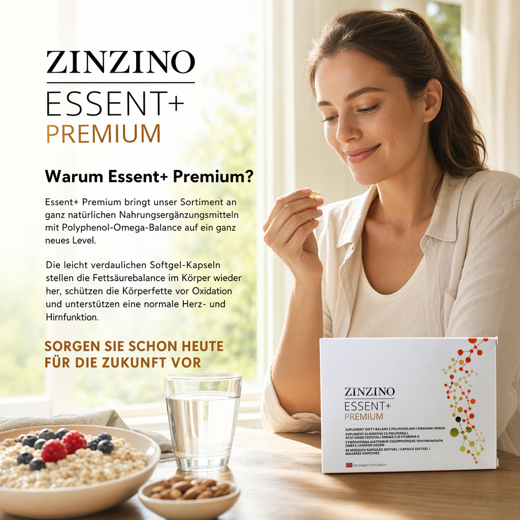 ZinZino Essent+ High-Dose Omega-3 with Vitamin D3 & Polyphenols