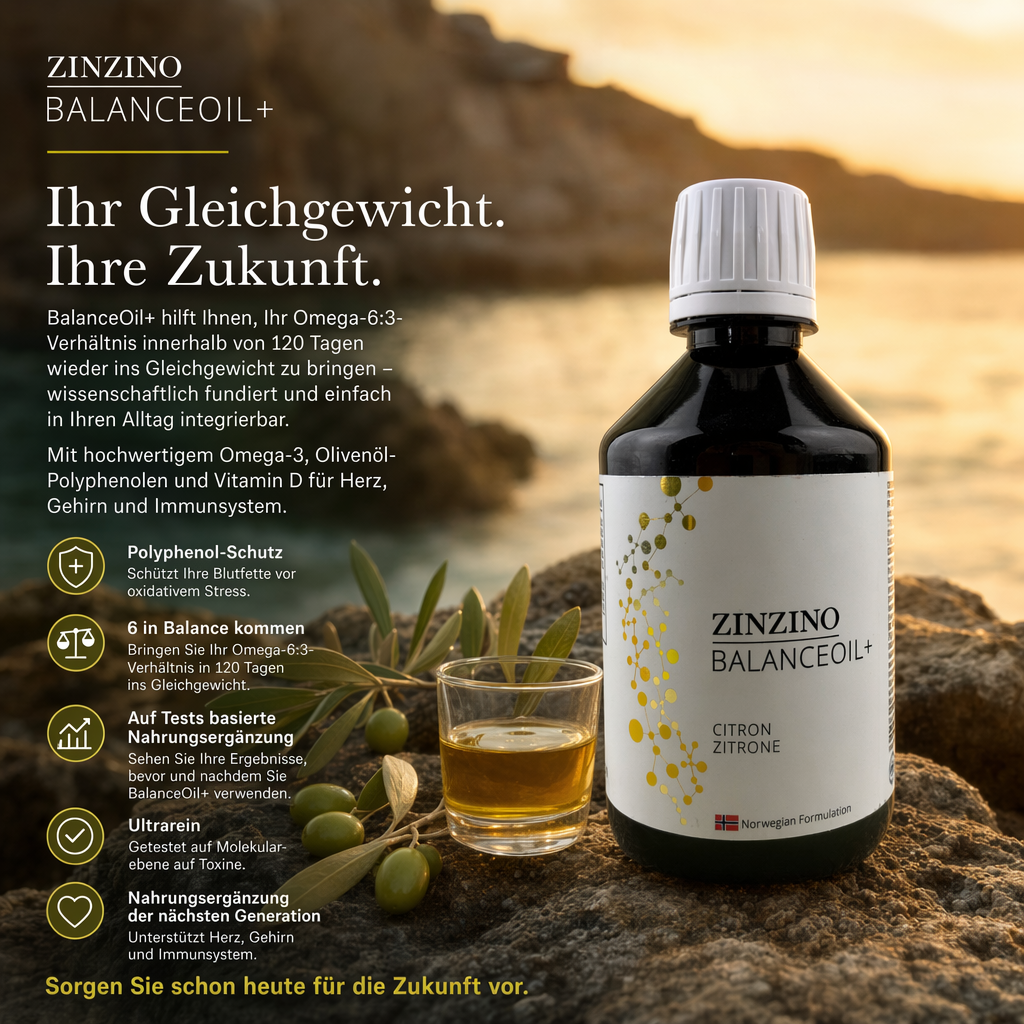 ZinZino BalanceOil+ Fischöl with Omega-3 2478 mg, Omega-9, Vitamin D3 100ml / 300ml