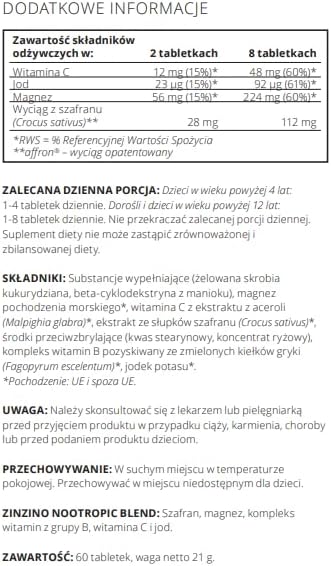 Zinzino Viva+ Stimmung, Fokus & Nerven mit Safran, Magnesium & Vitamin C