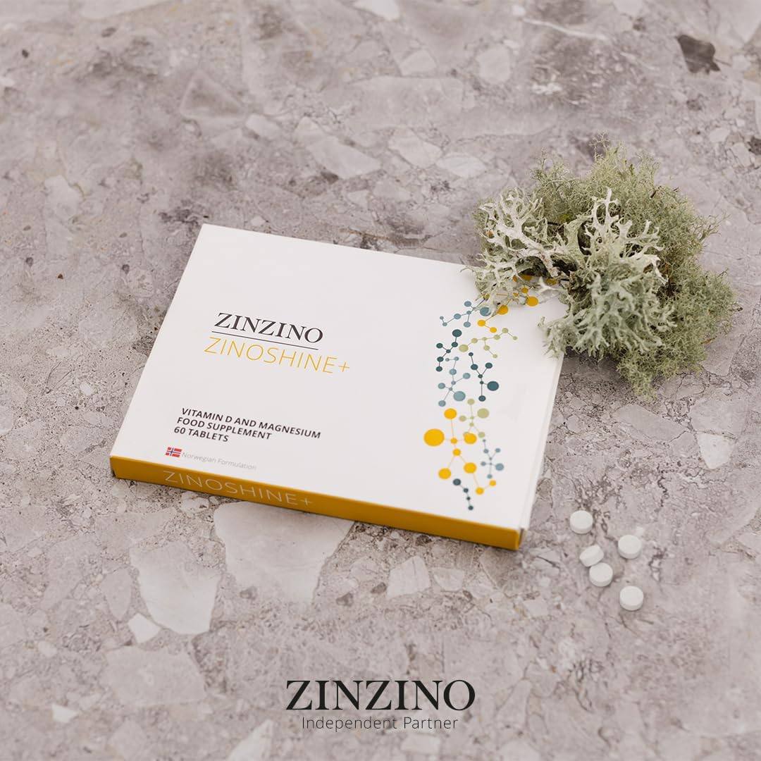 ZinoShine+ – Natural Vitamin D3 & Magnesium for Immunity, Bones & Muscles