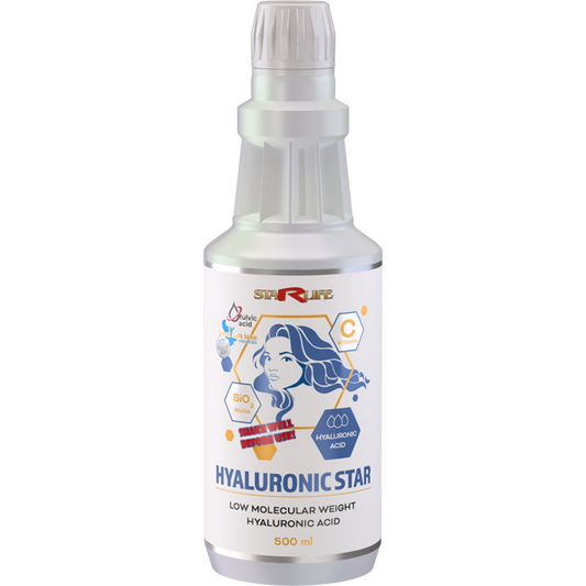 Starlife HYALURONIC STAR -Hyaluronsäure & Vitamin C Drops 500 ml