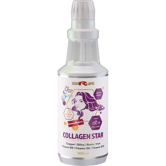 STARLIFE COLLAGEN STAR - Fischkollagen Typ I und III - Hyaluronsäure  500 ml